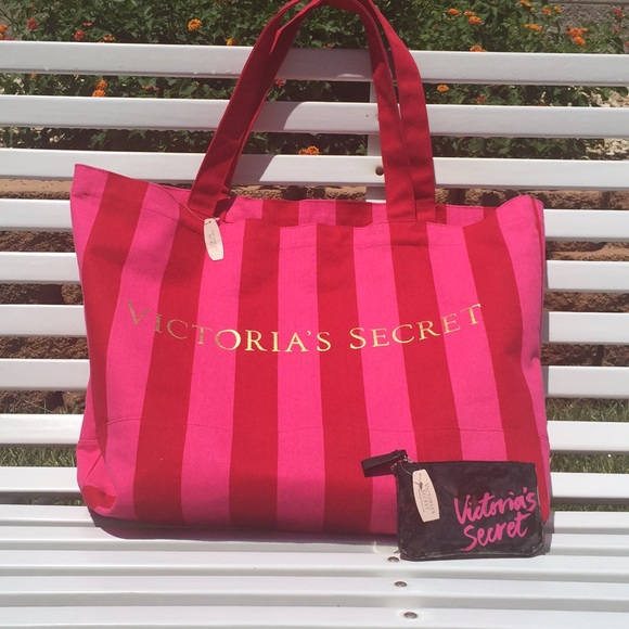VICTORIA SECRET XX LARGE. BEACH BAG NWT - Picture 3 of 8